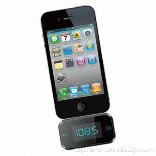 FM Transmitter for iPhone/iPod and Other Handheld Devices, Supports Multiple Channels